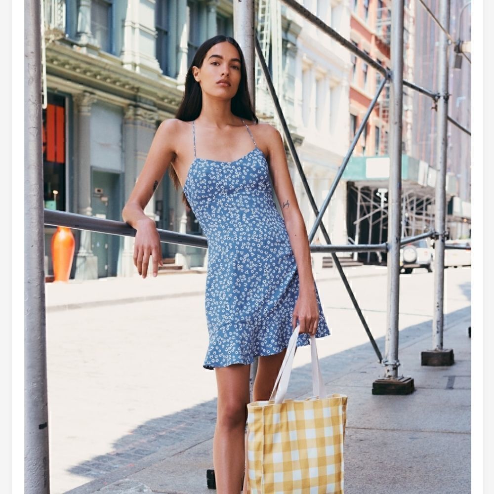 Zara NWT Printed Mini Dress Size XL